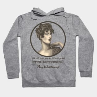 Mary Wollstonecraft Portrait and Quote Hoodie